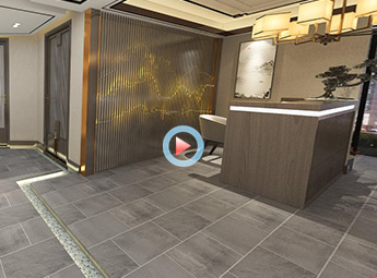 杭州江干區(qū)中式風(fēng)格足浴會所設(shè)計(jì)裝修全景效果圖