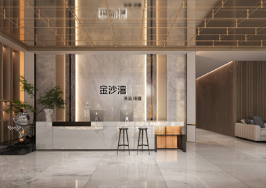 金沙灣洗浴中心裝修設計案例效果圖