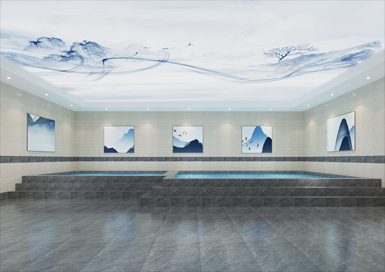 浴池汗蒸房裝修設計案例效果圖