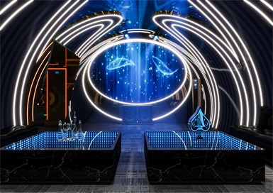 未來科技K歌KTV裝修設(shè)計(jì)案例效果圖